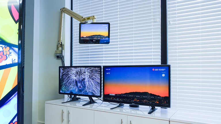 Elevate guest experiences with LG’s smart TV’s;  Pro:Cenric content management solution included.