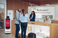 Lobbies | DVLED, IT monitors, digital signage, CLOi GuideBot, check-in kiosks & more