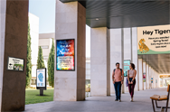 Outdoor displays provide opportunities for wayfinding and messaging across campus spaces