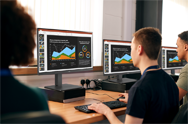 LG Monitors offer bright colors, fine details, and high resolution for classrooms and IT departments