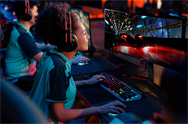 Level up your esports arenas with UltraGear™ monitors designed specifically for gaming