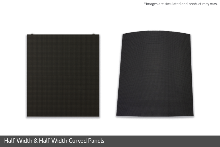 Half-Width & Half-Width Curved Panels