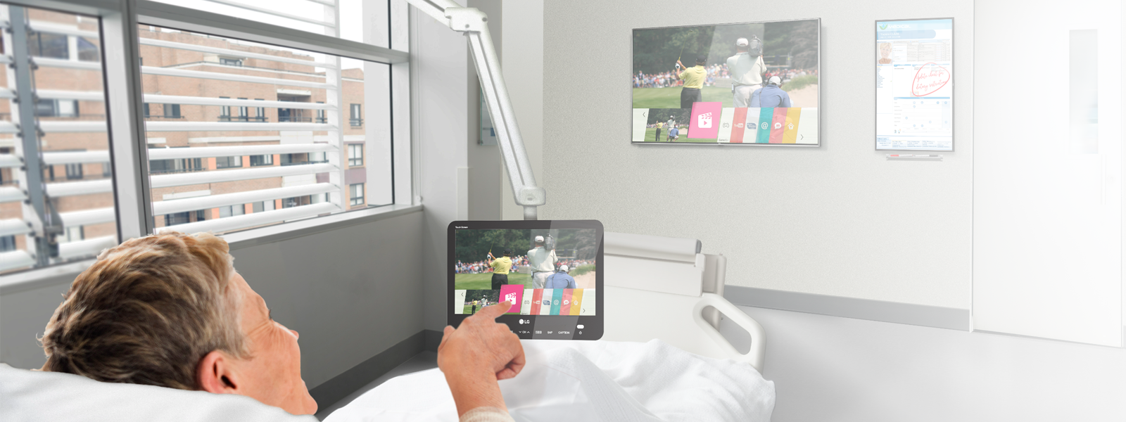 Arm TVs for Hospitals