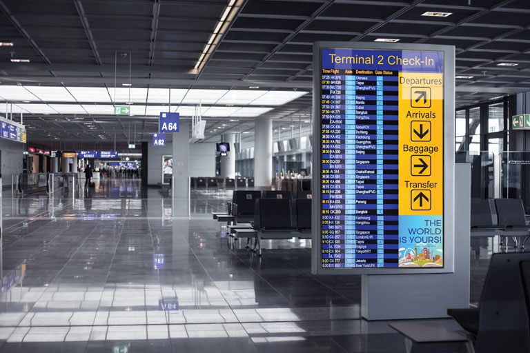 Turning Heads - 7 Key Placements for Airport Digital Signage
