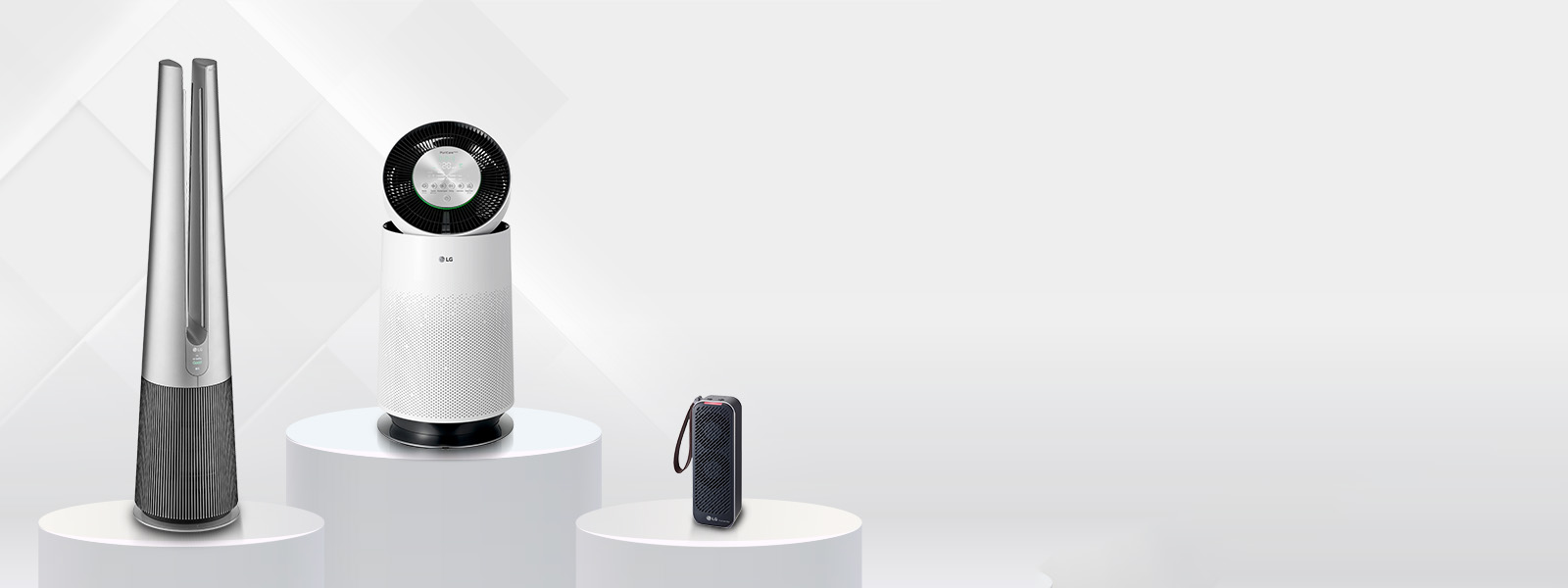 Display of purifiers