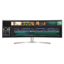 49" IPS Dual QHD UltraWide™ Curved Monitor (5120x1440) with HDR10, USB Type-C™, 10W Speakers, & PBP, 3PBP / Dual Controller2